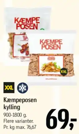 Føtex Kæmpeposen kylling tilbud