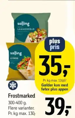 Føtex Frostmarked tilbud