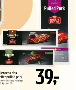 Føtex Jensens ribs eller pulled pork tilbud