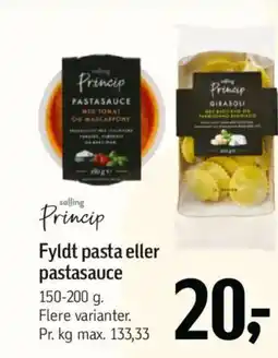 Føtex Princip princip fyldt pasta eller pastasauce tilbud