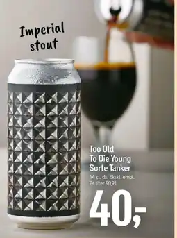 Føtex Too Old To Die Young Sorte Tanker tilbud