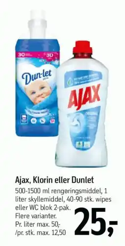 Føtex Ajax, Klorin eller Dunlet tilbud