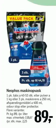 Føtex Neophos maskinopvask tilbud