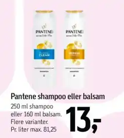 Føtex Pantene shampoo eller balsam tilbud