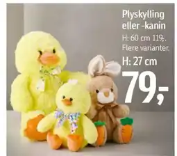 Føtex Plyskylling eller -kanin tilbud