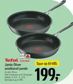 Føtex Tefal Jamie Oliver anodiseret pande tilbud