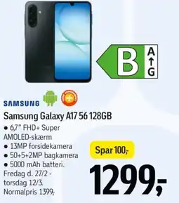 Føtex SAMSUNG Galaxy A17.56 128GB tilbud