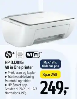 Føtex HP DJ2810e All in One printer tilbud