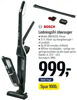 Føtex BOSCH Ledningsfri støvsuger tilbud