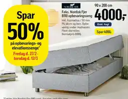 Føtex F.eks. Nordisk Fjer B110 opbevaringsseng tilbud