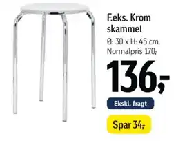 Føtex F.eks. Krom skammel tilbud