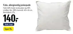 Føtex F.eks. allergivenlig juniorpude tilbud