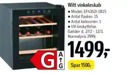 Føtex Witt vinkøleskab tilbud