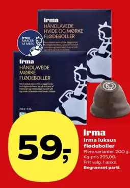 Kvickly Irma luksus flødeboller tilbud