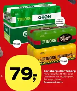 Kvickly Carlsberg eller Tuborg tilbud