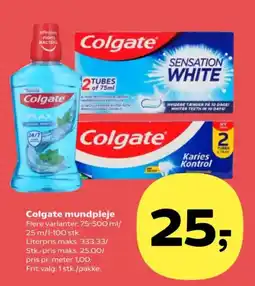 Kvickly Colgate mundpleje tilbud