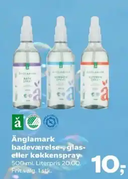 Kvickly Änglamark badeværelse-, glas- eller køkkenspray tilbud