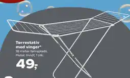 Kvickly Tørrestativ med vinger* tilbud