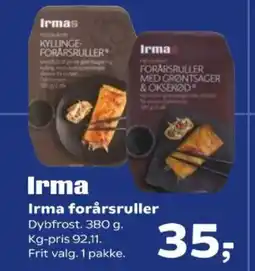Kvickly Irma forårsruller tilbud