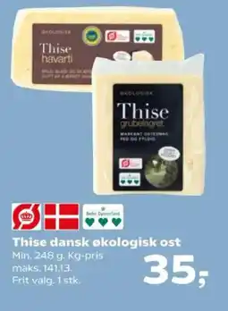 Kvickly Thise dansk økologisk ost tilbud