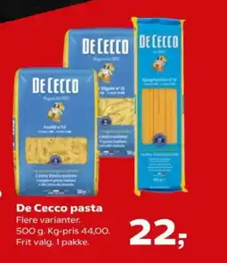 Kvickly De Cecco pasta tilbud