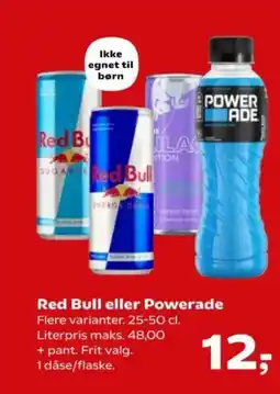 Kvickly Red Bull eller Powerade tilbud