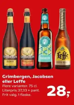 Kvickly Grimbergen, Jacobsen eller Leffe tilbud