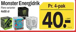 ABC Lavpris Monster Energidrik tilbud
