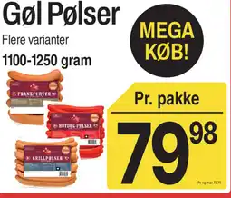 ABC Lavpris Gøl Pølser tilbud