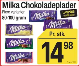 ABC Lavpris Milka Chokoladeplader tilbud