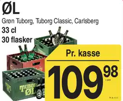 ABC Lavpris Øl Grøn Tuborg, Tuborg Classic, Carlsberg tilbud