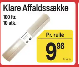 ABC Lavpris Klare Affaldssække tilbud