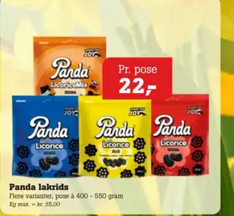 Poetzsch Padborg Panda lakrids tilbud
