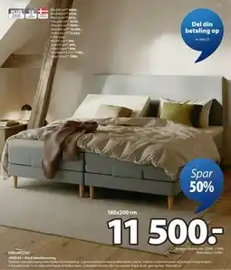 JYSK JOSELVA + KOLA elevationsseng tilbud