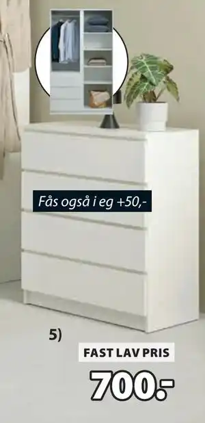 JYSK LIMFJORDEN kommode tilbud