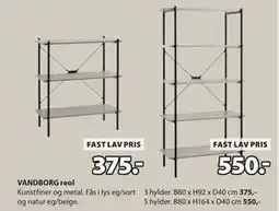JYSK VANDBORG reol tilbud