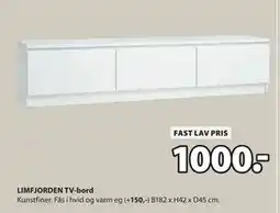 JYSK LIMFJORDEN TV-bord tilbud