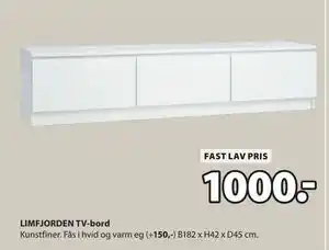 JYSK LIMFJORDEN TV-bord tilbud