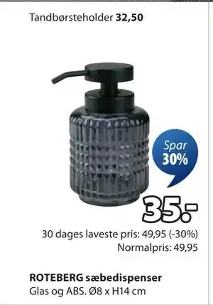 JYSK ROTEBERG sæbedispenser tilbud