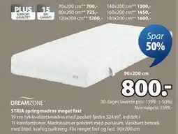 JYSK STRIA springmadras meget fast tilbud