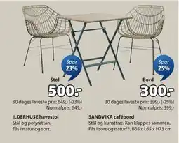 JYSK SANDVIKA cafébord tilbud