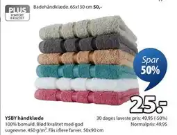 JYSK YSBY håndklæde tilbud