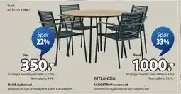 JYSK RANGSTRUP havebord tilbud