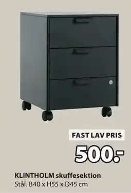 JYSK KLINTHOLM skuffesektion tilbud