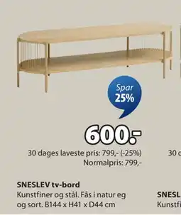 JYSK SNESLEV tv-bord tilbud