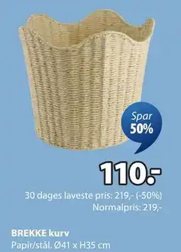 JYSK BREKKE kurv tilbud
