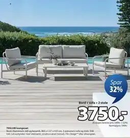 JYSK TEGLUM loungesæt tilbud