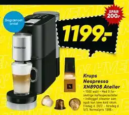 Bilka Krups Nespresso XN8908 Atelier tilbud