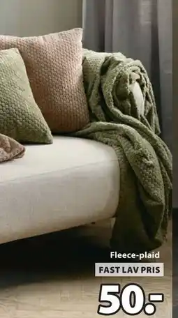 JYSK Fleece-plaid tilbud