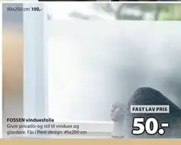 JYSK FOSSEN vinduesfolie tilbud